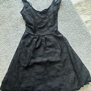 Royal Bones Black Lace Mini Dress